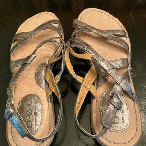 Born pewter sandals size 8m.